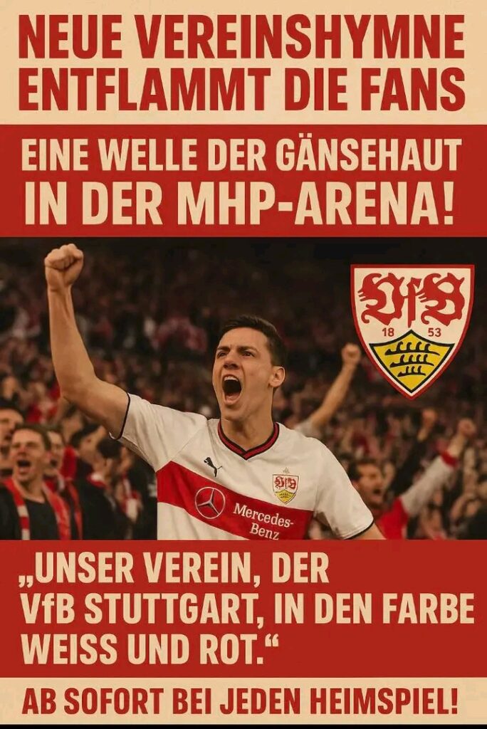 🔥 NEUE HYMNE, NEUE EMOTIONEN – DER VFB STUTTGART ENTZÜNDET DIE MHP-ARENA! 🔥 Die Vorstellung der neuen