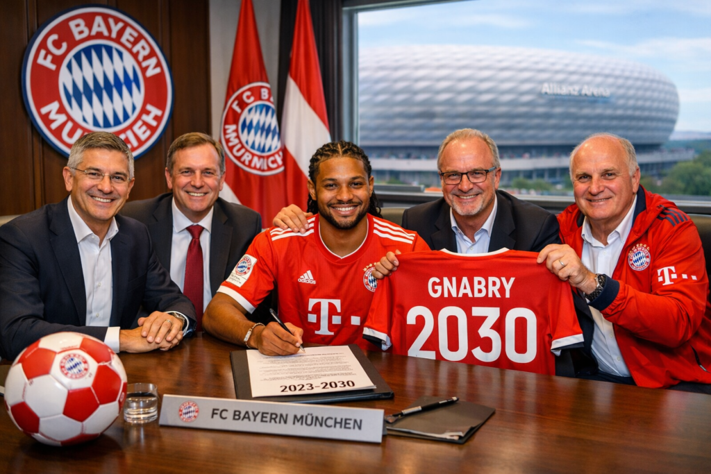 Serge Gnabry verlängert Vertrag bei Bayern München bis 2030