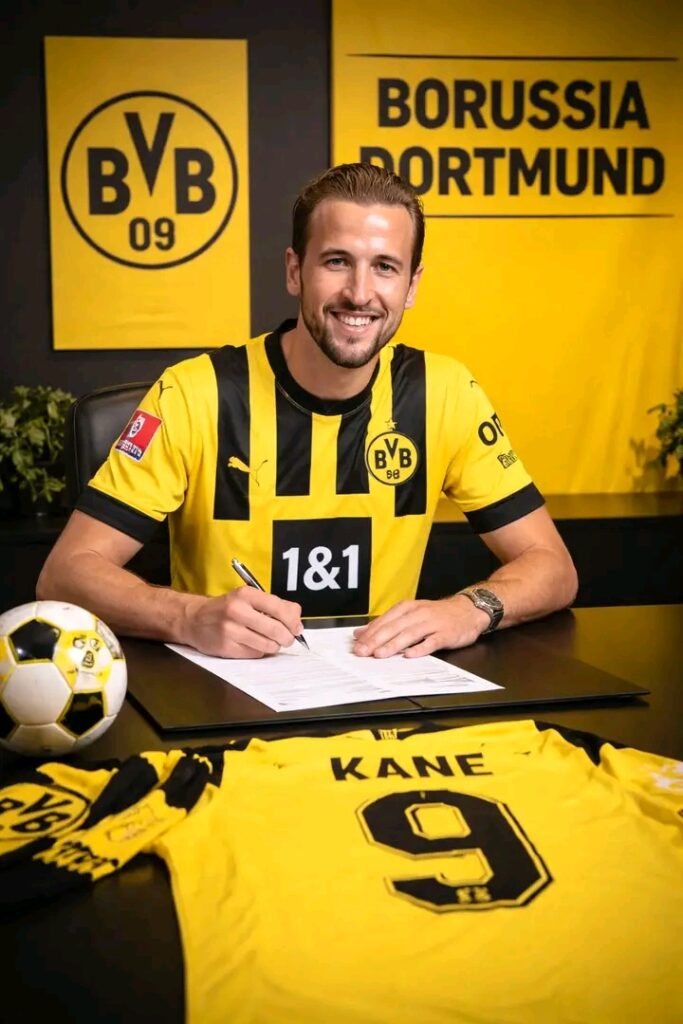 🔥⚽ TRANSFER-SENSATION HARRY KANE UNTERSCHREIBT BEI BORUSSIA Borussia Dortmund und sorgt für riesige Begeisterung bei Fans, während Details zum Vertrag überraschende Wendungen zeigen und neue Titelhoffnungen entfachen rundum