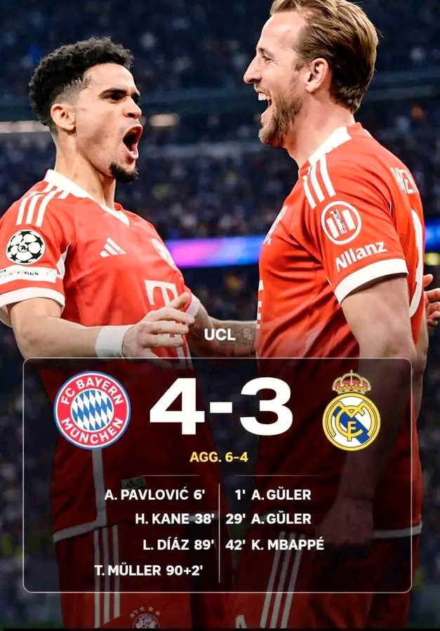 Bayern Munich 4–3 Real Madrid