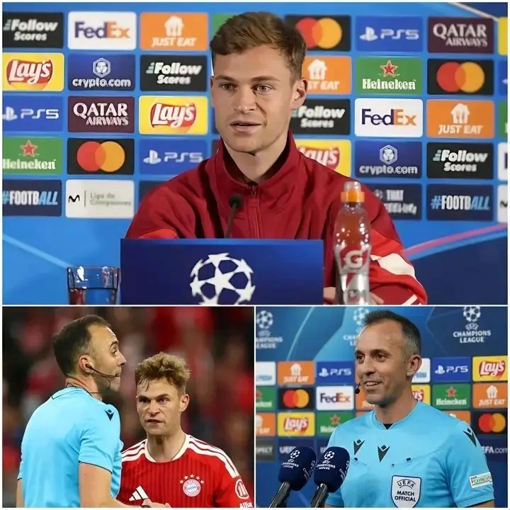 ๐ฅ EKLAT NACH DEM PSG-KRACHER! ๐ฑ Joshua Kimmich rastet komplett aus und attackiert Schiedsrichter Joรฃo Pedro Pinheiro nach dem Abpfiff! Fรผnf angebliche Fehlentscheidungen bringen Europa zum Beben โ doch dann antwortet der Referee mit nur ZEHN WรRTERN! ๐ณ Seine Aussage macht Fans sprachlos und entfacht jetzt einen riesigen Skandal im europรคischen Fuรballโฆ