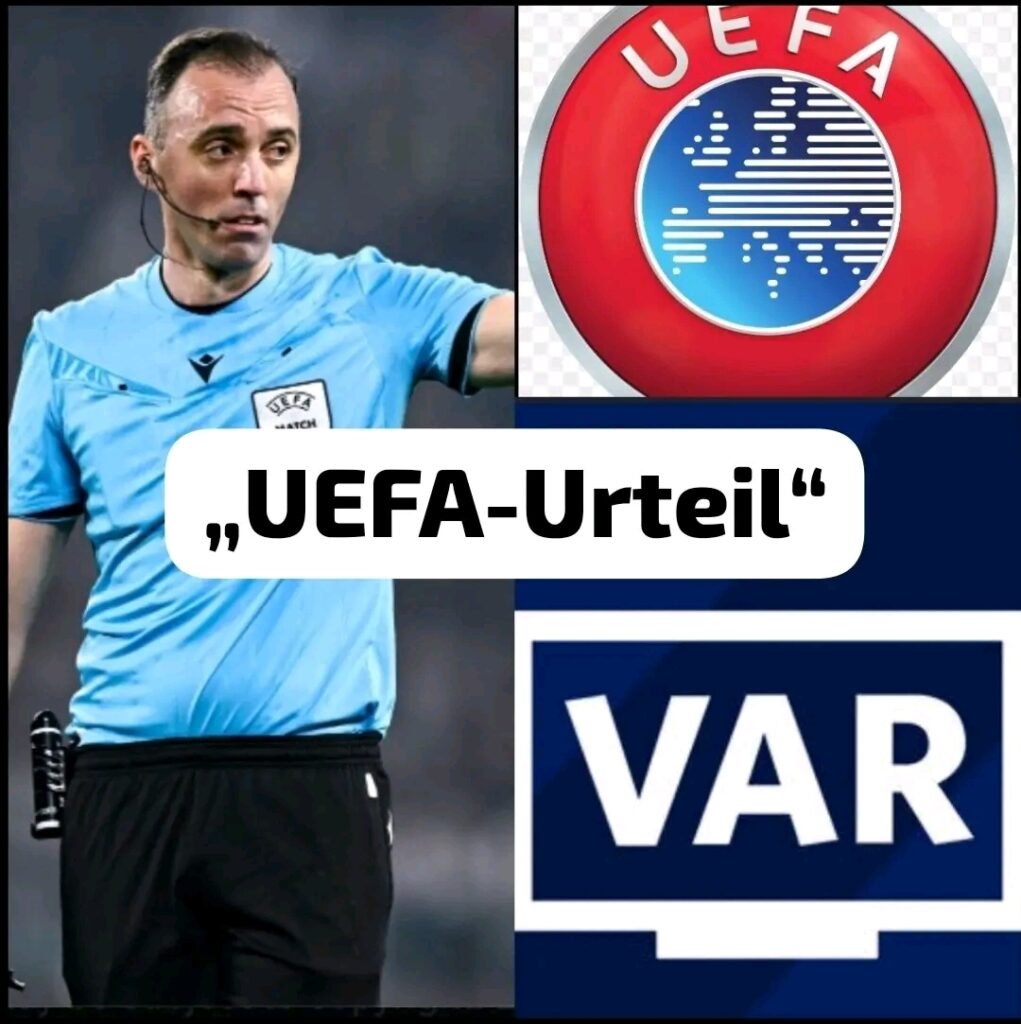 „Große Empörung im europäischen Fußball: Die UEFA steht erneut im Fokus der Kritik, nachdem die VAR-Erklärung zu mehreren strittigen Handspiel-Situationen im Spiel zwischen dem Paris Saint-Germain und dem FC Bayern Munich veröffentlicht wurde. ⚽🔥 Im Mittelpunkt stehen die Entscheidungen von Schiedsrichter João Pinheiro, die weiterhin für heftige Diskussionen sorgen. 😳⚖️“ Laut der Darstellung wird die Begründung des VAR-Teams als unzureichend und für viele Beobachter als nicht akzeptabel bewertet. 📺❌ Besonders die umstrittenen Handspiel-Szenen aus dem Spiel haben die Debatte über Schiedsrichterentscheidungen und Videoüberprüfung im Fußball erneut stark angeheizt. 🔥📢