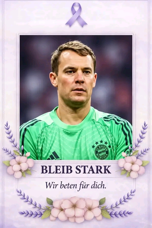 💔 Nach dem jüngsten Spiel hat sich der FC Bayern München geschlossen hinter Manuel Neuer gestellt. In einer emotionalen Geste der Unterstützung zeigen Fans, Mitspieler und Vereinsverantwortliche Solidarität mit dem erfahrenen Torhüter und machen deutlich, dass er diese schwierige Phase nicht allein durchstehen muss. Die Botschaft aus München ist eindeutig: Neuer kann auf den Rückhalt der gesamten Bayern-Familie zählen.