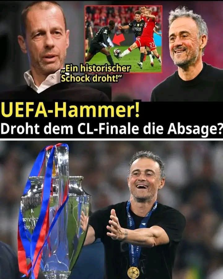 🚨 UEFA-ERDBEBEN BEI BAYERN?! Eine geleakte Geheimakte soll die Champions League erschüttern! Plötzlich steht sogar das Finale in Budapest auf der Kippe. Interne UEFA-Dokumente sprechen angeblich von „katastrophalen Fehlern“ der Schiedsrichter – und nun drohen Sperren, Klagen und ein beispielloses Chaos im europäischen Fußball! Hat Bayern wegen Fehlentscheidungen wirklich alles verloren? Doch DAS, worüber hinter den Kulissen gesprochen wird, könnte die Fußballwelt komplett verändern … 👀 Schau dir die Details an…