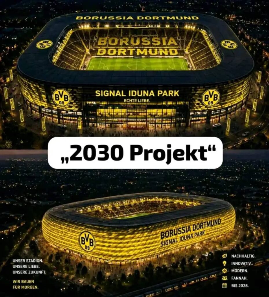 Mega-Umbau bei Borussia Dortmund: Signal Iduna Park vor Zukunftsrevolution