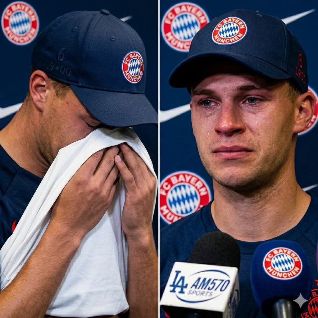 ๐จ SCHOCK IN MรNCHEN: Joshua Kimmich rรผhrt Mitspieler und Fans mit emotionaler Erklรคrung zu Trรคnen ๐ข๐ Vor wenigen Minuten sorgte Joshua Kimmich in Mรผnchen fรผr einen รคuรerst bewegenden Moment. Der Bayern-Star soll der Mannschaft und den Fans den traurigen Grund mitgeteilt haben, warum er in den kommenden Spielen von FC Bayern Munich fehlen wird. Besonders emotional wurde es, als er erklรคrte, weshalb er auch die kommende FIFA-Weltmeisterschaft mit der deutschen Nationalmannschaft verpassen wird. Viele Teamkollegen und Anhรคnger konnten ihre Trรคnen dabei kaum zurรผckhalten. ๐ฉ๐ชโฝ๐