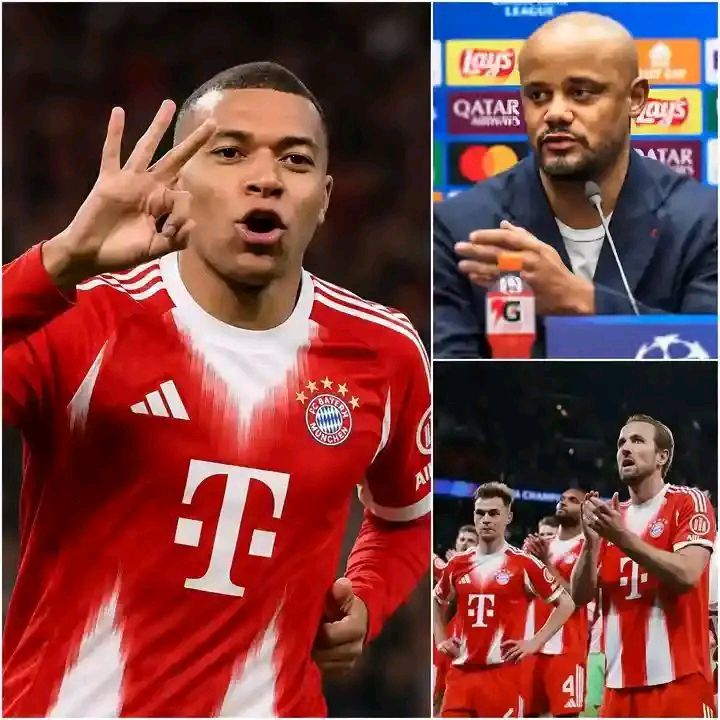🔥 „Ich kann sein außergewöhnliches Talent nur bewundern…“ – Bayern-Trainer Vincent Kompany sorgte bei den Fans des FC Bayern München für große Diskussionen, nachdem er sich öffentlich zu einer möglichen Verpflichtung von Kylian Mbappé geäußert hatte. Während die Zukunft des französischen Superstars bei Real Madrid weiterhin für Spekulationen sorgt, soll Kompany überzeugt sein, dass Mbappé Bayerns Offensive in eine nahezu unaufhaltsame Fußballmaschine verwandeln könnte. 🔴⚪👀
